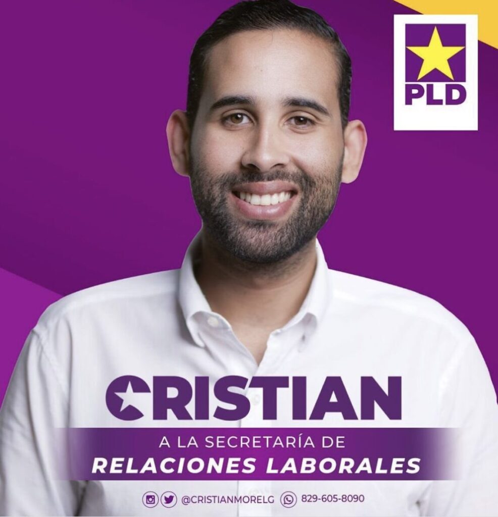 Cristian Morel, ex aspirante a diputado por el PLD, es designado como subdirector de Portuaria